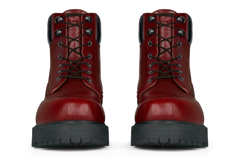 Givenchy Show ankle workboots in nubuck with used effect Tan Black Cherry Red Timberland 6 Inch Boots Matthew M Williams