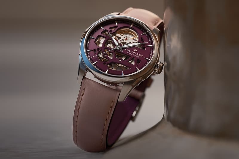 Hamilton Jazzmaster Skeleton 36mm 40mm New Colorways Plum Pink Release info 