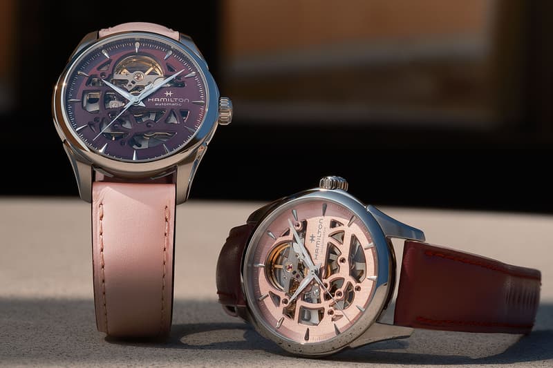 Hamilton Jazzmaster Skeleton 36mm 40mm New Colorways Plum Pink Release info 