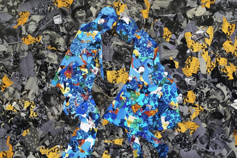 Hank Willis Thomas Presents a Series of New Retroreflective Collages at Pace LA