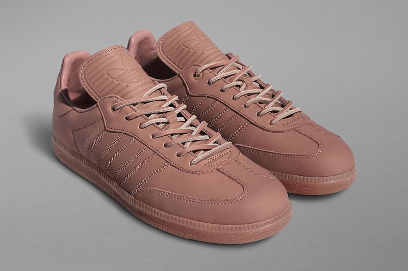 pharrell humanrace adidas samba tones terracotta charcoal white release date info store list buying guide photos price 