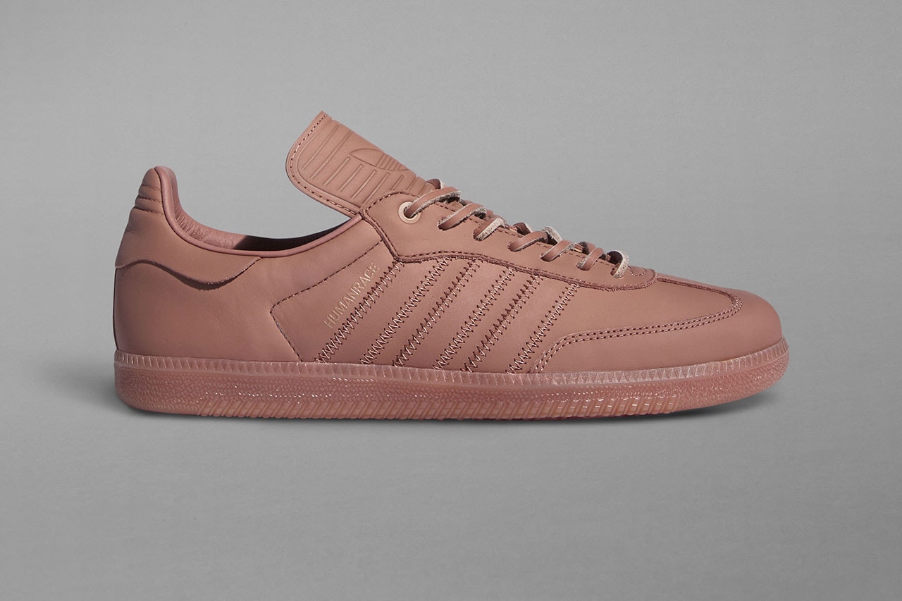 pharrell humanrace adidas samba tones terracotta charcoal white release date info store list buying guide photos price 