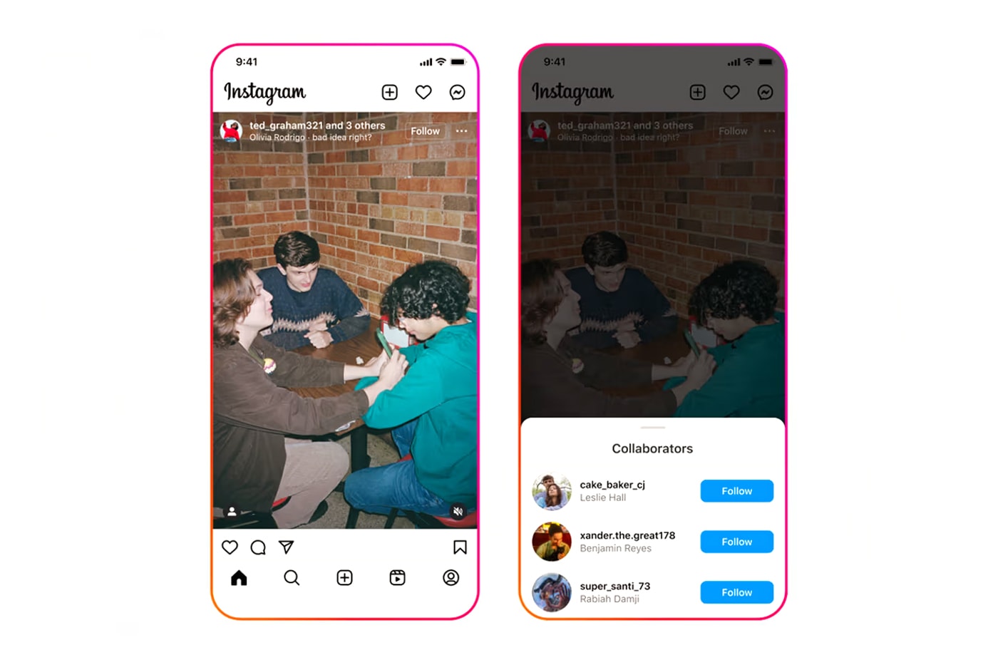 New Instagram Update Allows Music for Photo Carousels and up to Three Collaborators per Post mark zuckerberg meta insta 