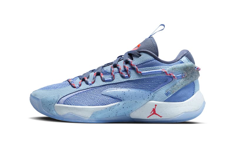 Jordan Luka 2 "Lake Bled" Has an Official Release Date DX9013-400 Polar/Bright Crimson-Psychic Blue-Diffused Blue release info september luka doncic basketball nba dallas mavericks