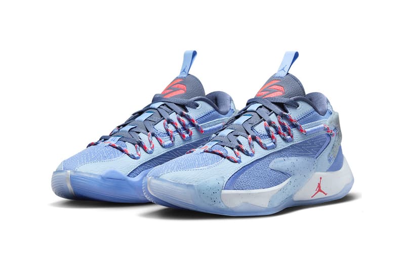 Jordan Luka 2 "Lake Bled" Has an Official Release Date DX9013-400 Polar/Bright Crimson-Psychic Blue-Diffused Blue release info september luka doncic basketball nba dallas mavericks