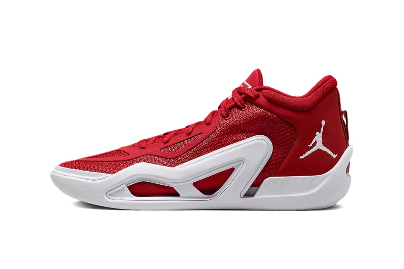 Jordan Tatum 1 Arrives in "University Red" FB2863-600 Release Info jayson tatum boston celtics basketball nba shoes deuce michael jordan brand nike swoosh jumpman