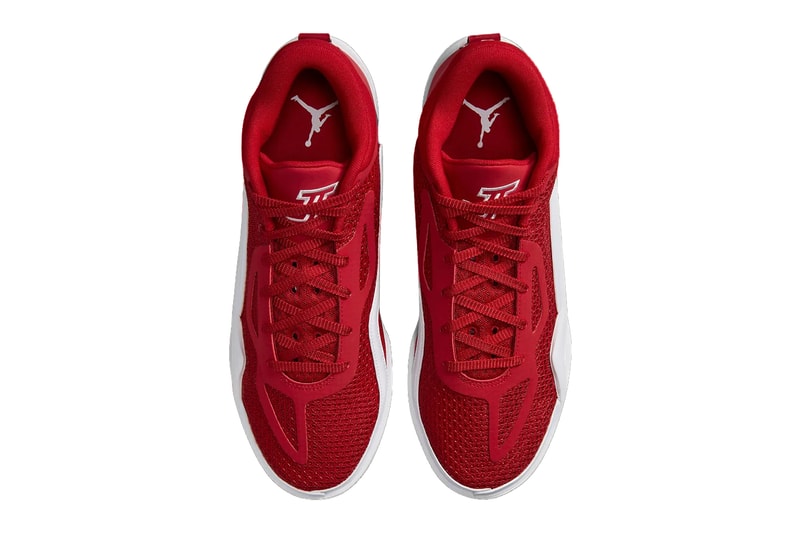 Jordan Tatum 1 Arrives in "University Red" FB2863-600 Release Info jayson tatum boston celtics basketball nba shoes deuce michael jordan brand nike swoosh jumpman
