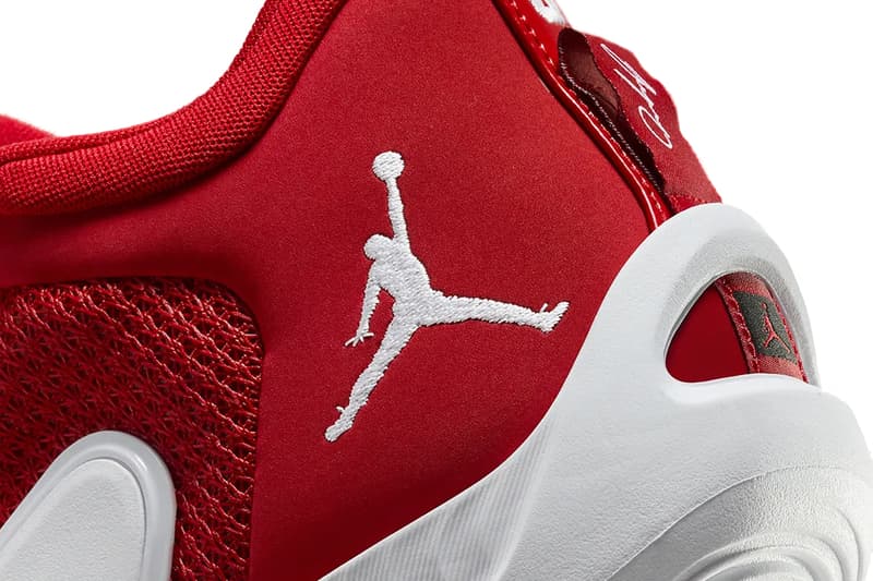 Jordan Tatum 1 Arrives in "University Red" FB2863-600 Release Info jayson tatum boston celtics basketball nba shoes deuce michael jordan brand nike swoosh jumpman