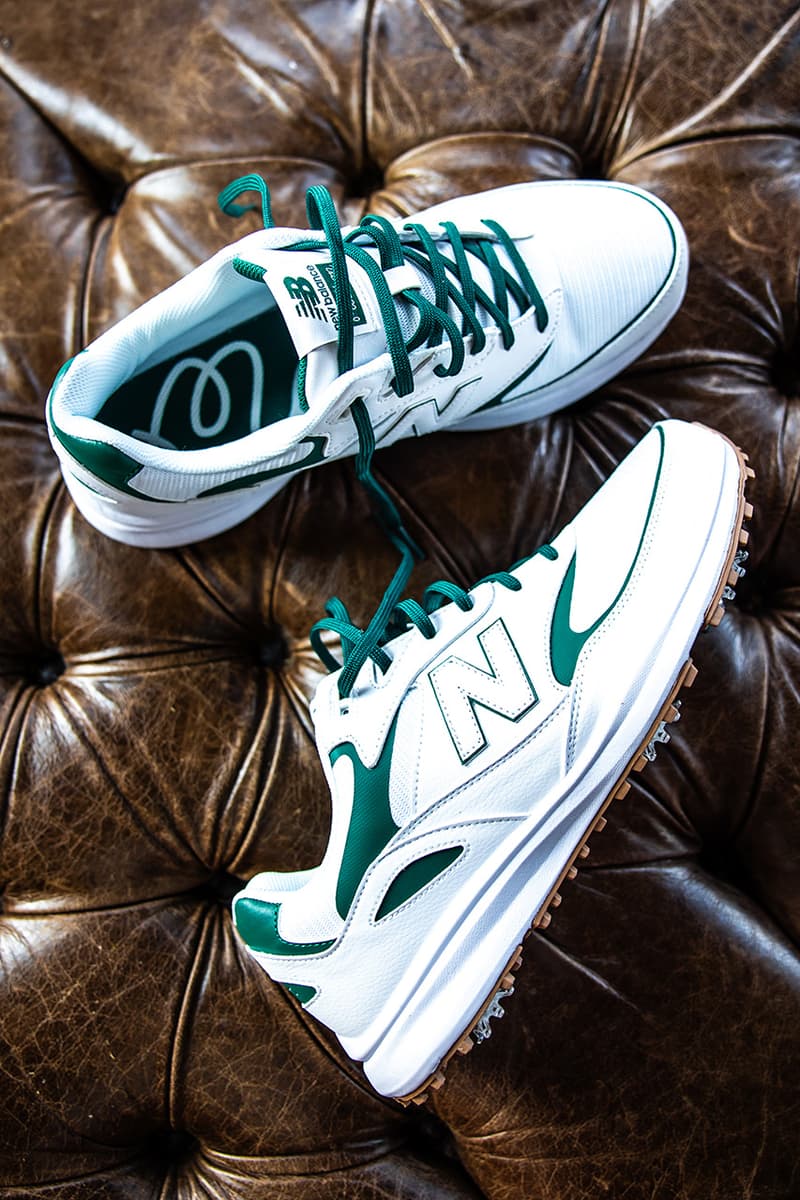 malbon golf new balance collaboration heritage green white blue yellow sage iguana