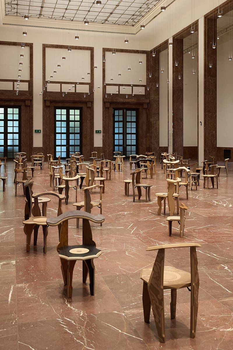 Martino Gamper Fills Munich Museum Uniquely Crafted Chairs