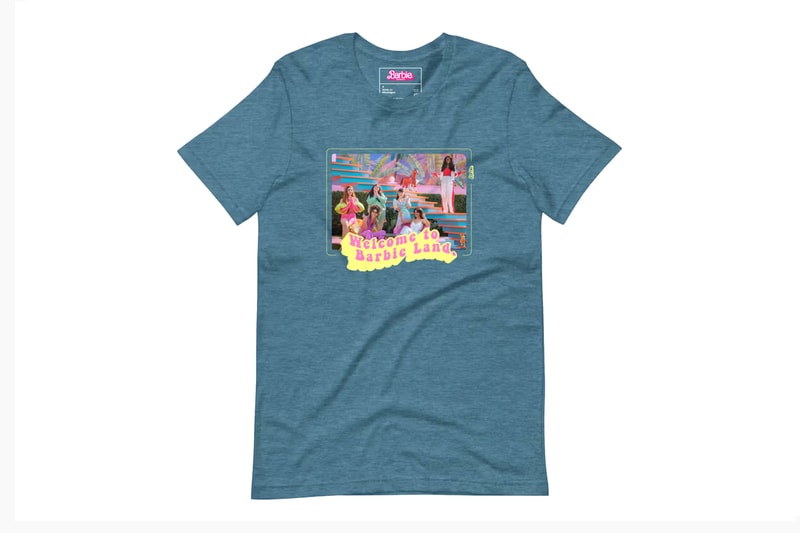 Mattel's Official 'Barbie' Merch Is Perfect For Summer margot robbie hot pink doll style ken ryan gosling weird towel beach hat hoodie sherpa t shirt muscle tank merch official toy