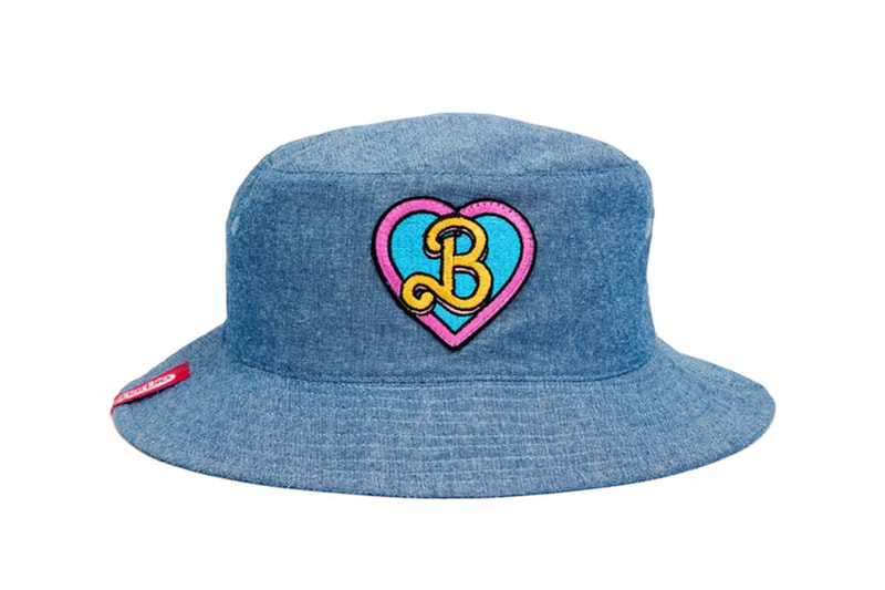 South Beach Towelling Bucket Hat with Ties in Bright Pink