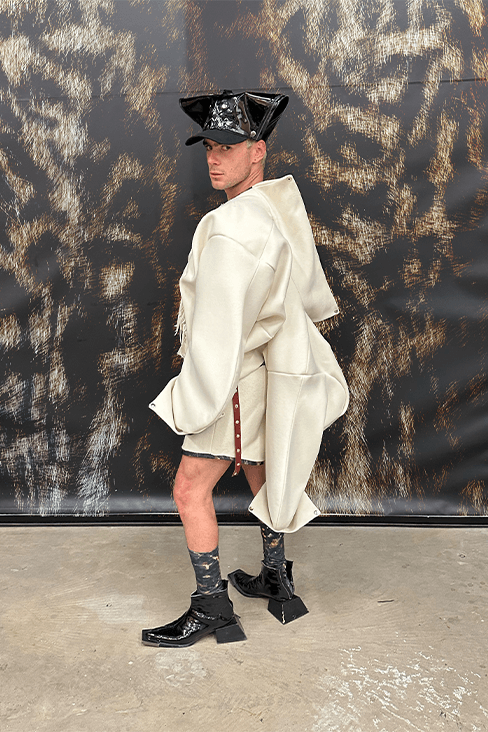 Maximilian Raynor feature interview uk British designer menswear womenswear fashion east Lulu Kennedy central saint martins London college of fashion Fashion District Festival Ellie Goulding Shygirl Rita Ora