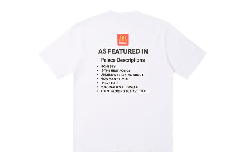 Palace Skateboards UK London Streetwear McDonald's As Featured In Clothing Fast Food Restaurant Fashion Clothing Style