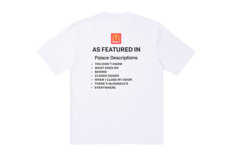 Palace Skateboards UK London Streetwear McDonald's As Featured In Clothing Fast Food Restaurant Fashion Clothing Style