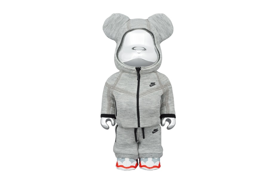 medicom toy bearbrick figure 100 400 1000 tech fleece sweatsuit nike sportswear official release date info photos price store list buying guide