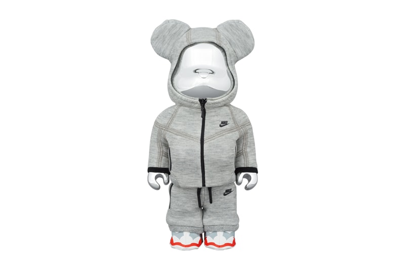 medicom toy bearbrick figure 100 400 1000 tech fleece sweatsuit nike sportswear official release date info photos price store list buying guide