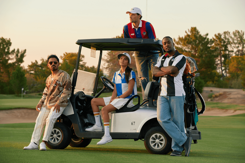 Michelob ULTRA Devereux Will Bert Brunner Golf Apparel Capsule Raven Golf Club Video Interview Polos Cardigans Bucket Hats Shorts 