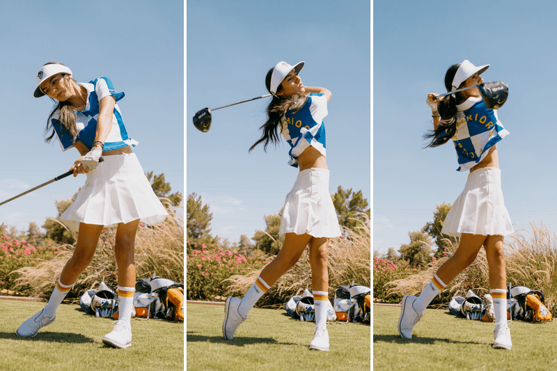 Michelob ULTRA Devereux Will Bert Brunner Golf Apparel Capsule Raven Golf Club Video Interview Polos Cardigans Bucket Hats Shorts 