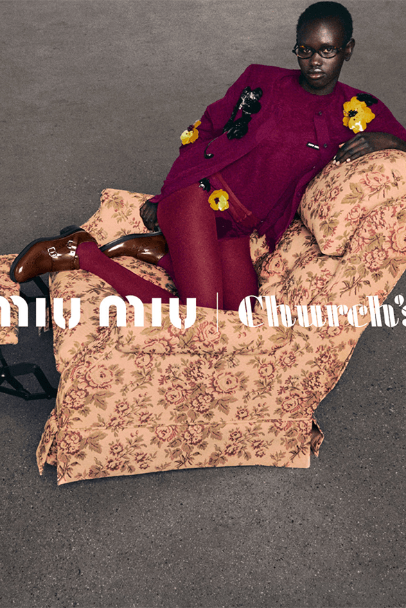 Miu Miu Church's Brogue Double Monk Strap Shoe Collaboration formal uk England Italy womenswear menswear