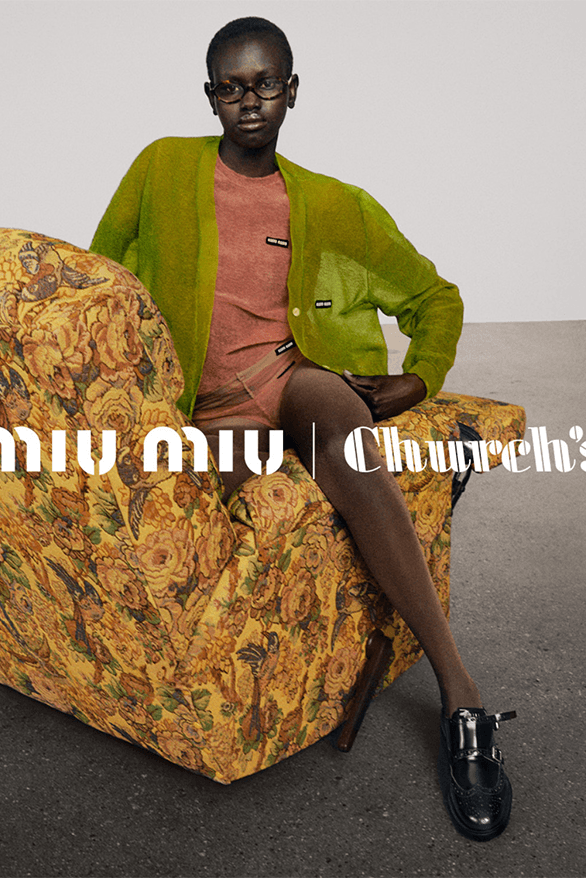 Miu Miu Church's Brogue Double Monk Strap Shoe Collaboration formal uk England Italy womenswear menswear