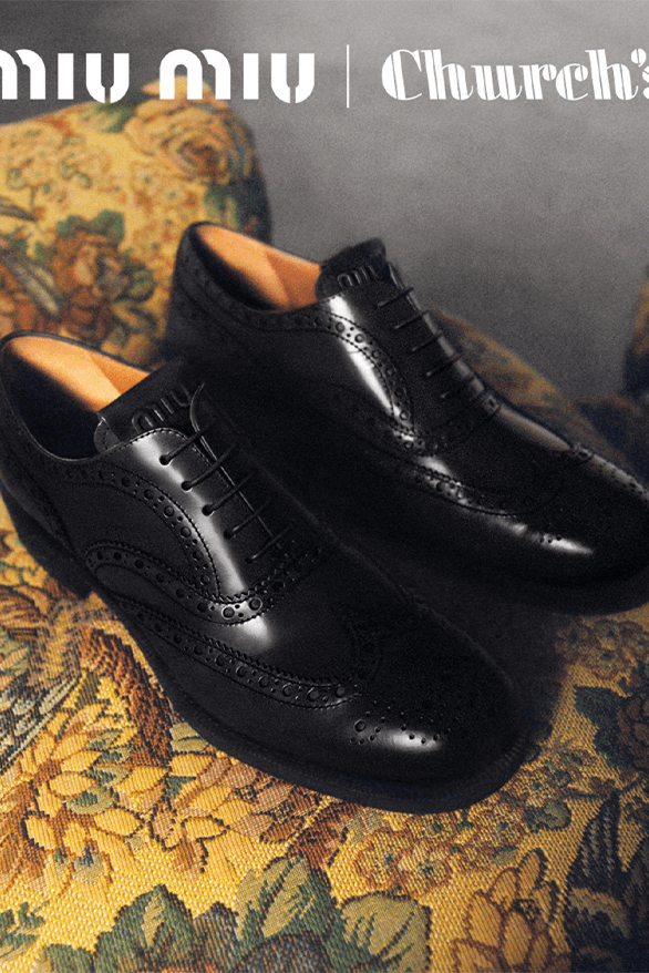 Miu Miu Church's Brogue Double Monk Strap Shoe Collaboration formal uk England Italy womenswear menswear