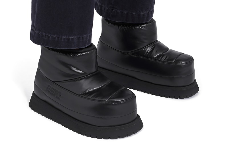 MM6 Maison Margiela Après Ski Boot Slipper Puffy Puffer Nylon Black Techwear Fall Winter 2023 FW23 AW23 Gorpcore Trend
