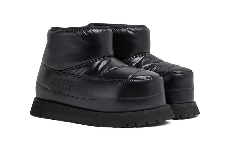 MM6 Maison Margiela Après Ski Boot Slipper Puffy Puffer Nylon Black Techwear Fall Winter 2023 FW23 AW23 Gorpcore Trend