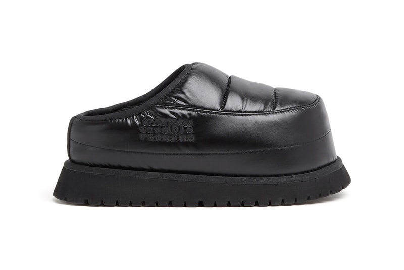 MM6 Maison Margiela Après Ski Boot Slipper Puffy Puffer Nylon Black Techwear Fall Winter 2023 FW23 AW23 Gorpcore Trend
