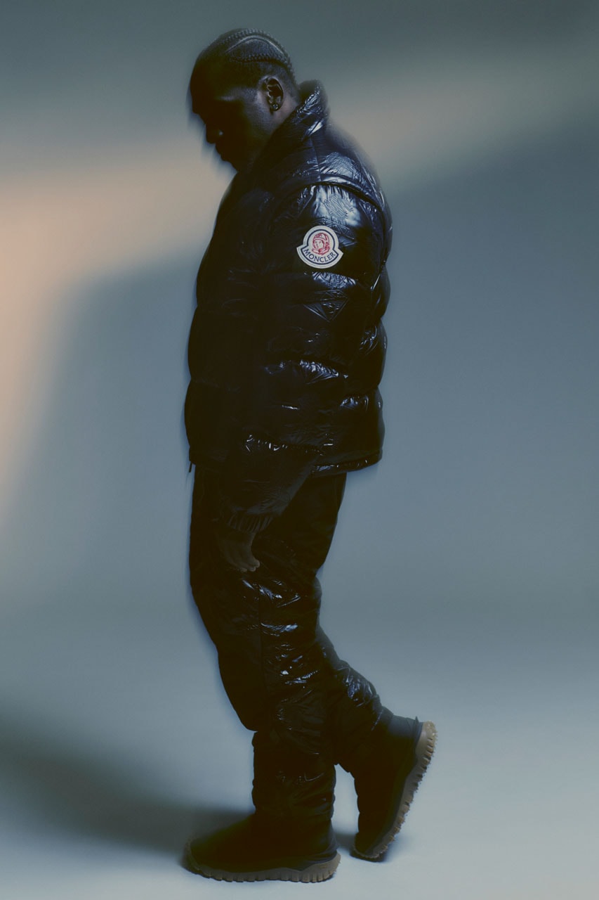 Moncler logo-print leather boots