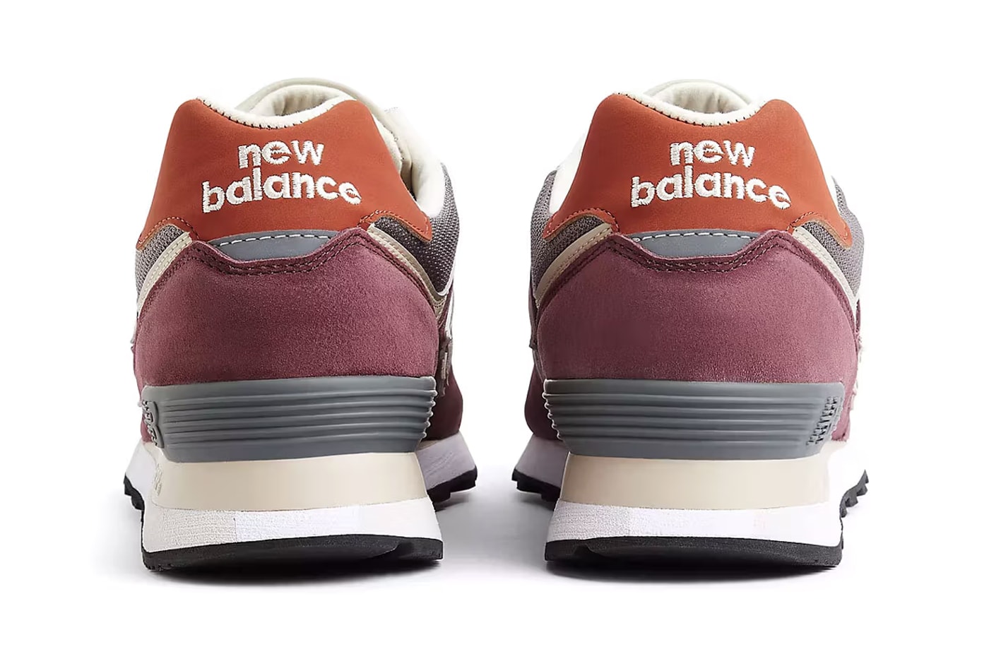 New Balance Made in UK Sneakers Fashion Footwear 576 Silhouette Shoes Trainers Streetwear England Scotland Wales Burgundy Orange