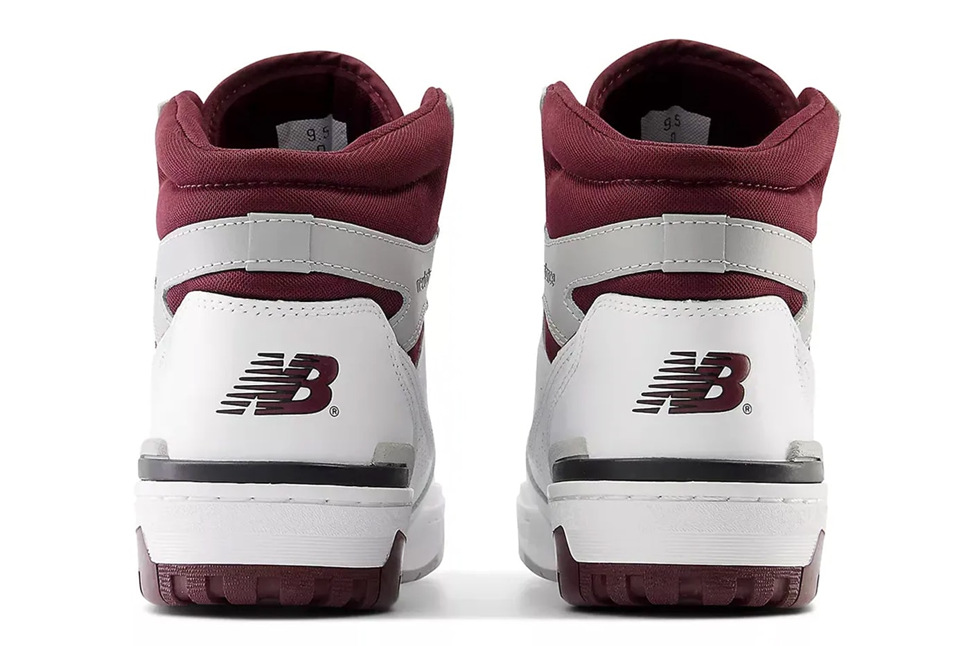 New Balance 650 Surfaces in "Burgundy" BB650RCH White/Burgundy/Raincloud nb high tops basketball shoes