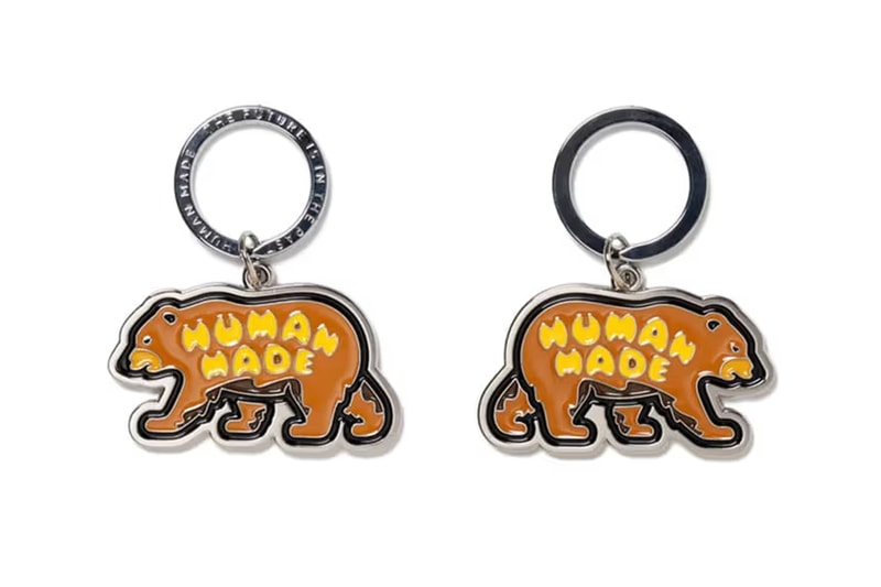 human made hot dog keychain