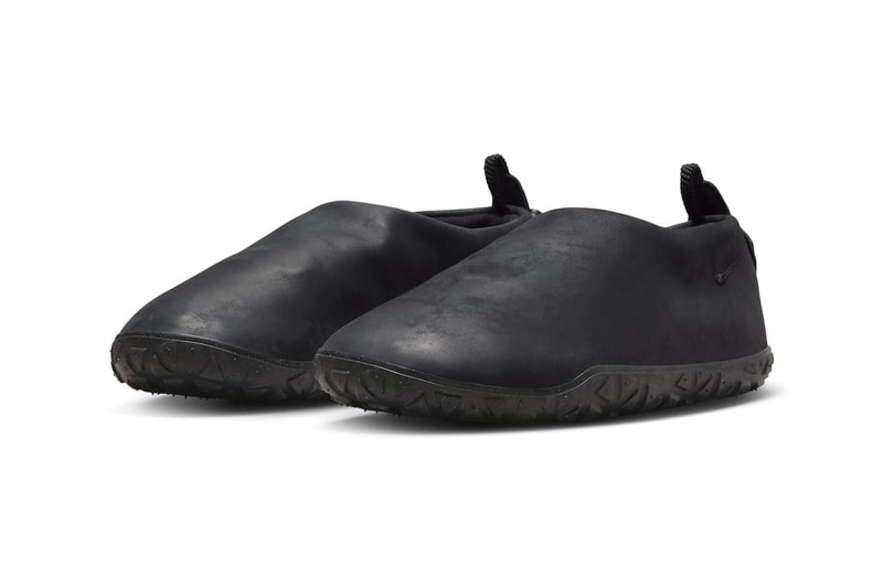 Nike ACG Air Moc Receives a "Black Leather" Treatment FV4569-001 Black/Black-Black-Black-Summit White