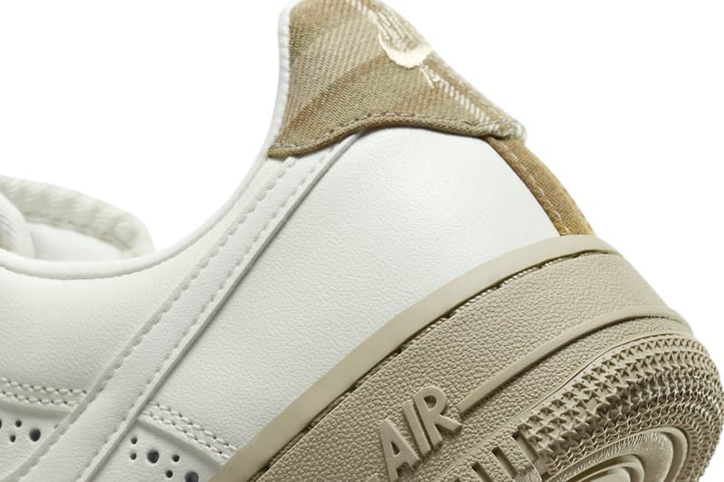 Brogue Detailing Hits the Nike Air Force 1 Low FV3700-112 white crisp shoe sneaker swoosh low top 