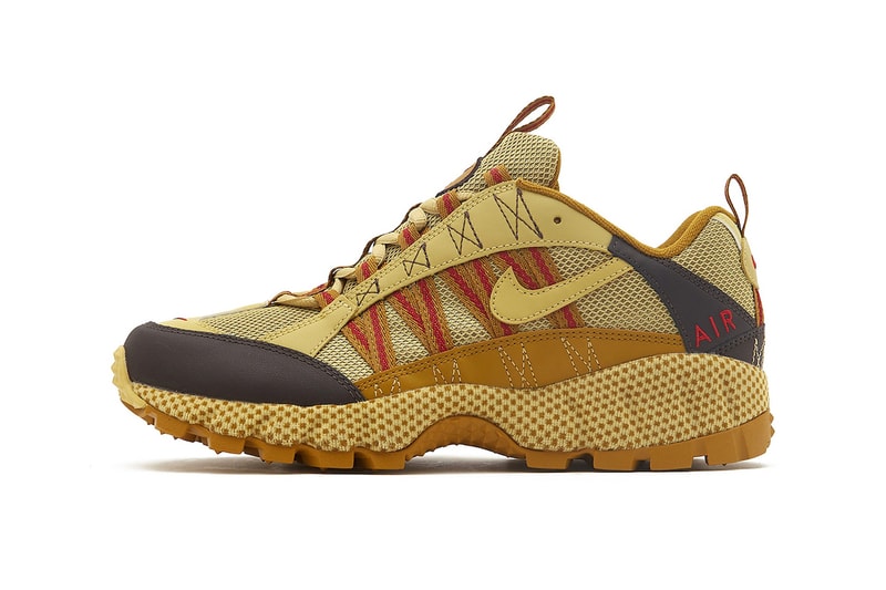 Nike Air Humara Surfaces in "Buff Gold" FJ7098-701 Buff Gold/Buff Gold-Bronzine hiking technical shoe trail