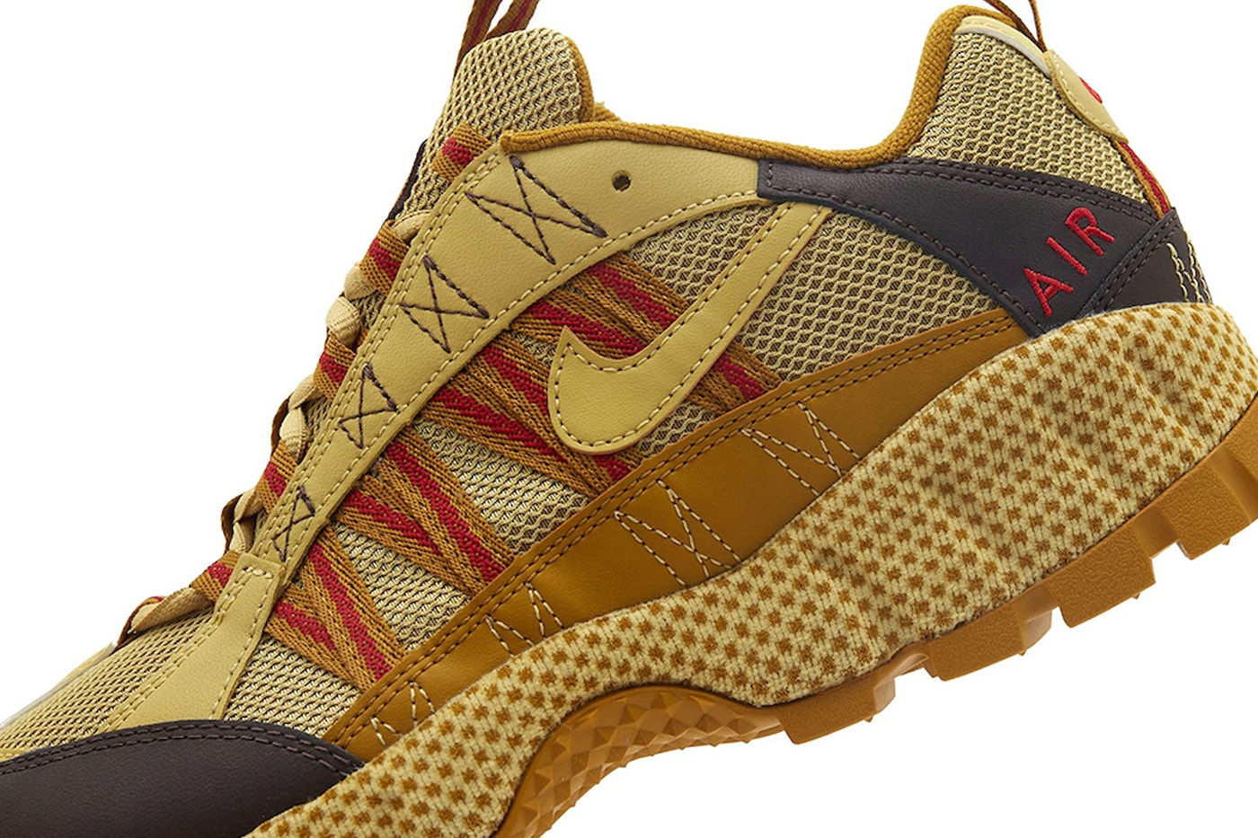 Nike Air Humara Surfaces in "Buff Gold" FJ7098-701 Buff Gold/Buff Gold-Bronzine hiking technical shoe trail