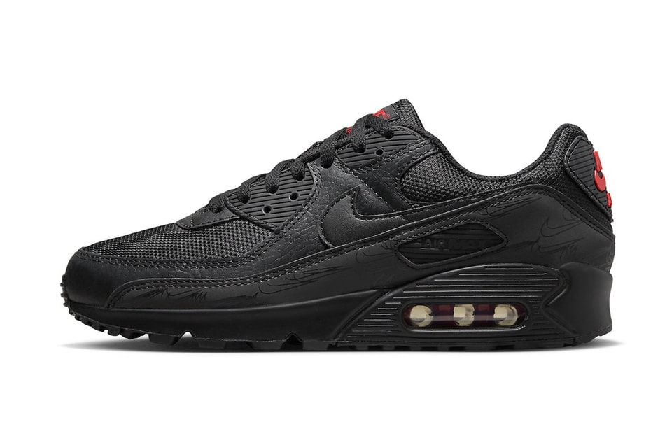 Nike air max 90 black and red Clearance