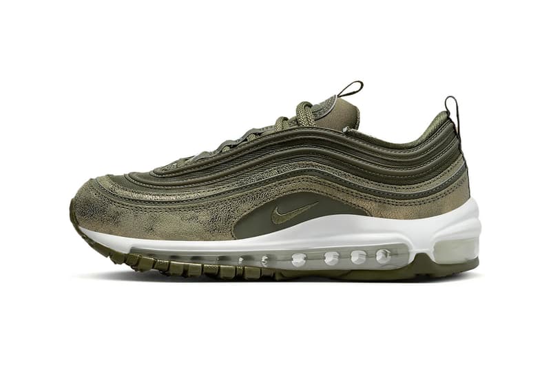 Nike Air Max 97 Gets Dressed in "Olive" Hues fb1289-201 womens fall ready tpu dark army green shades