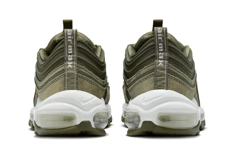 Nike Air Max 97 Gets Dressed in "Olive" Hues fb1289-201 womens fall ready tpu dark army green shades