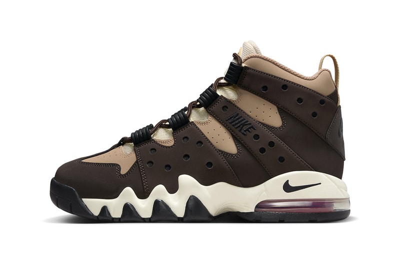 Official Look at the Nike Air Max2 CB 94 "Baroque Brown" releasing just in time for the fall Hemp/Baroque Brown-Sesame-Coconut Milk-Mystic Red october 2023 charles barkley basketball shoe high top retro