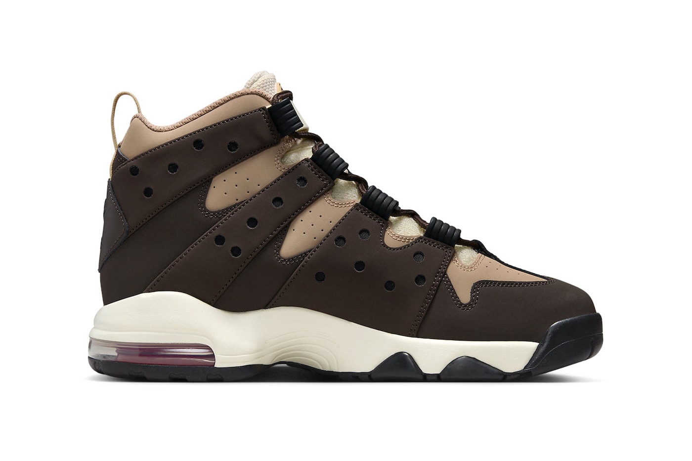 Official Look at the Nike Air Max2 CB 94 "Baroque Brown" releasing just in time for the fall Hemp/Baroque Brown-Sesame-Coconut Milk-Mystic Red october 2023 charles barkley basketball shoe high top retro