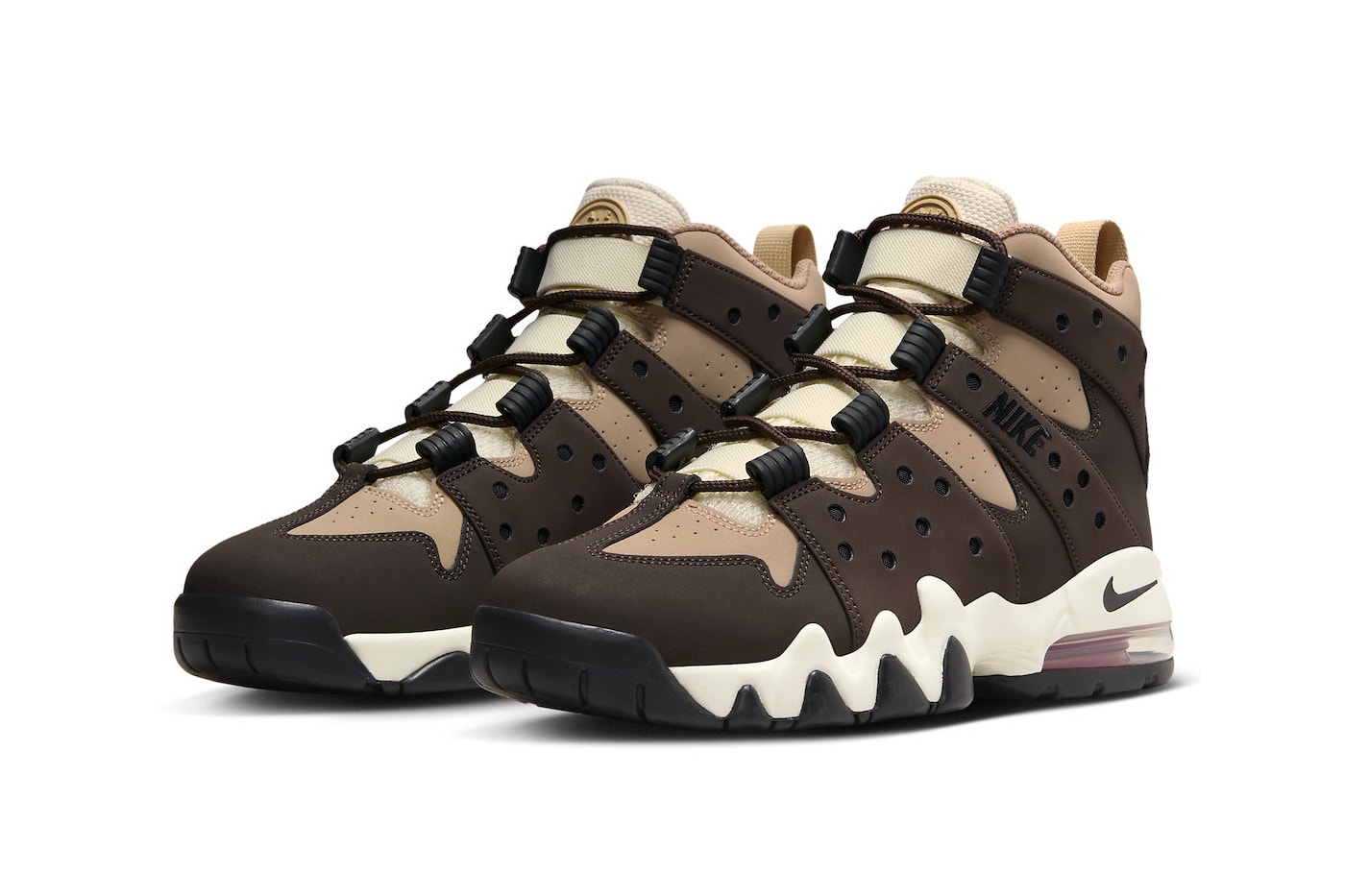 Official Look at the Nike Air Max2 CB 94 "Baroque Brown" releasing just in time for the fall Hemp/Baroque Brown-Sesame-Coconut Milk-Mystic Red october 2023 charles barkley basketball shoe high top retro