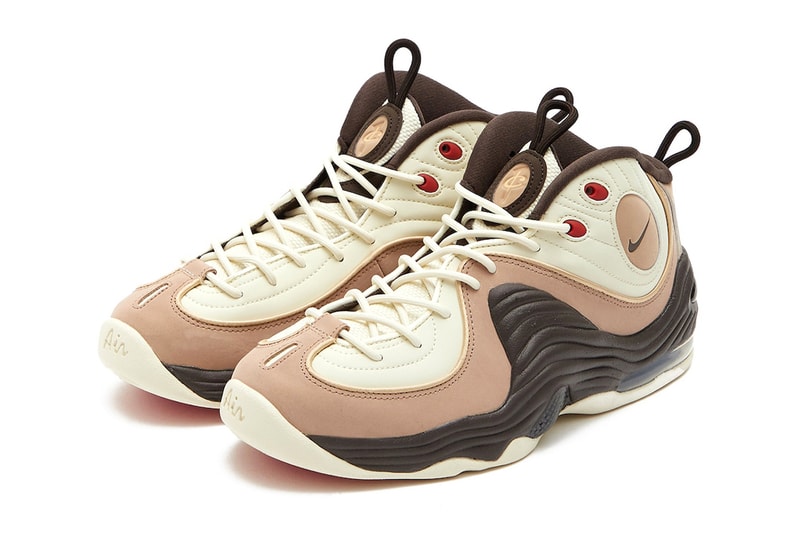 First Look at the Nike Air Penny 2 "Baroque Brown" FB8885-100 Coconut Milk/Baroque Brown-Hemp-Sesame-Mystic Red release info