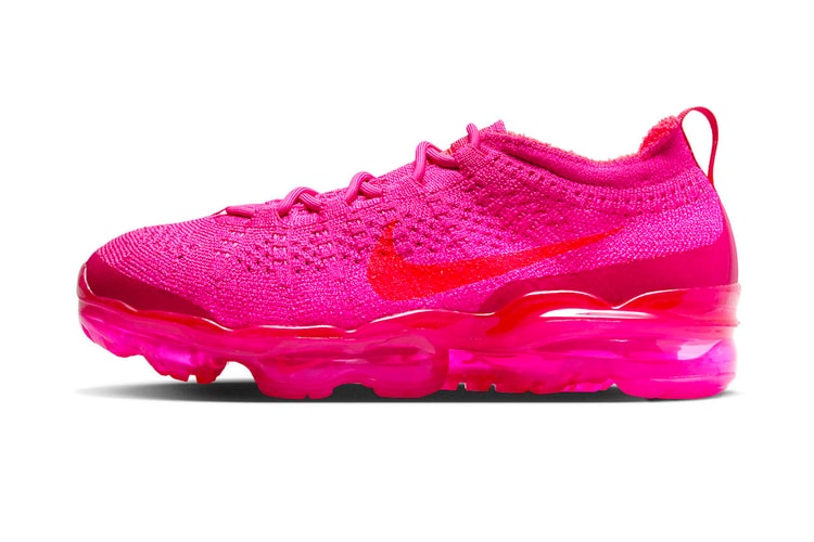 The 'vapormax flyknit 3 gets a full hot pink highlighter hue Clearance