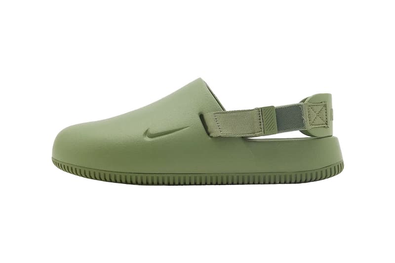 Nike Calm Mule Olive Black Grey Release Info