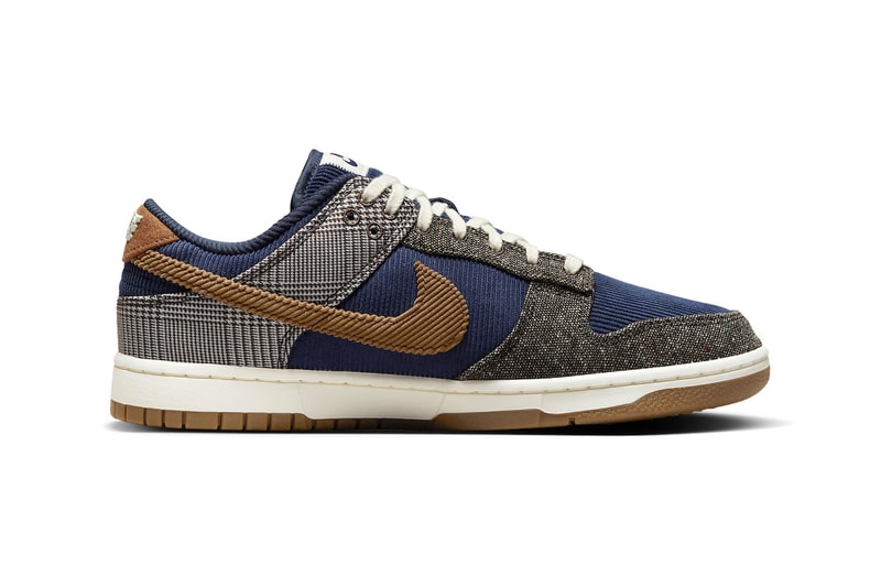 Official Look at Nike Dunk Low "Midnight Navy/Ale Brown" FQ8746-410 Midnight Navy/Ale Brown-Pale Ivory release info