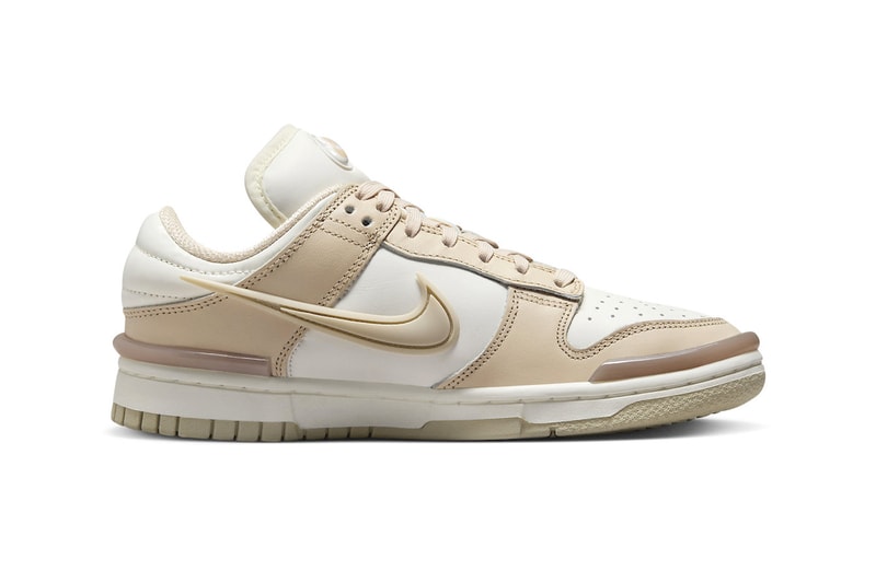 Official Look at the Nike Dunk Low Twist "Sanddrift" DZ2794-102 Coconut Milk/Sanddrift-Pink Oxford-Sail swoosh