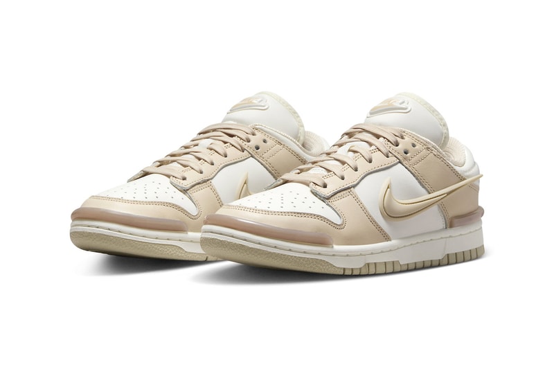 Official Look at the Nike Dunk Low Twist "Sanddrift" DZ2794-102 Coconut Milk/Sanddrift-Pink Oxford-Sail swoosh