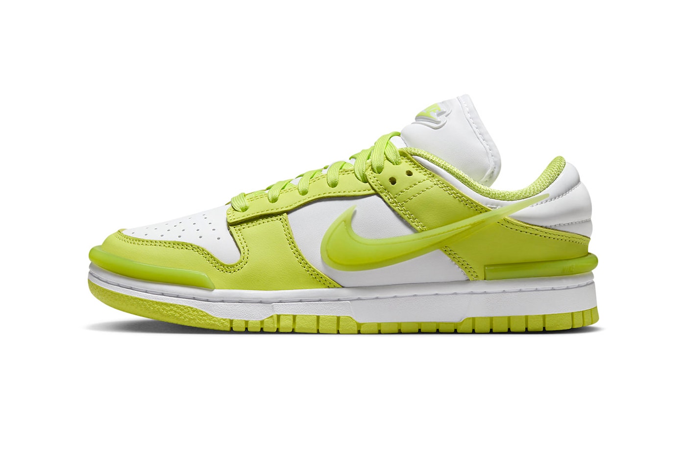 Official Images of the Nike Dunk Low Twist "Lemon Twist" DZ2794-700 holiday 2023 Light Lemon Twist/Light Lemon Twist-White release info sneakers swoosh shoes
